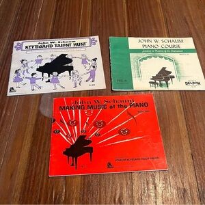 John W. Shaum Piano Keyboard Courses - 3 Music Books